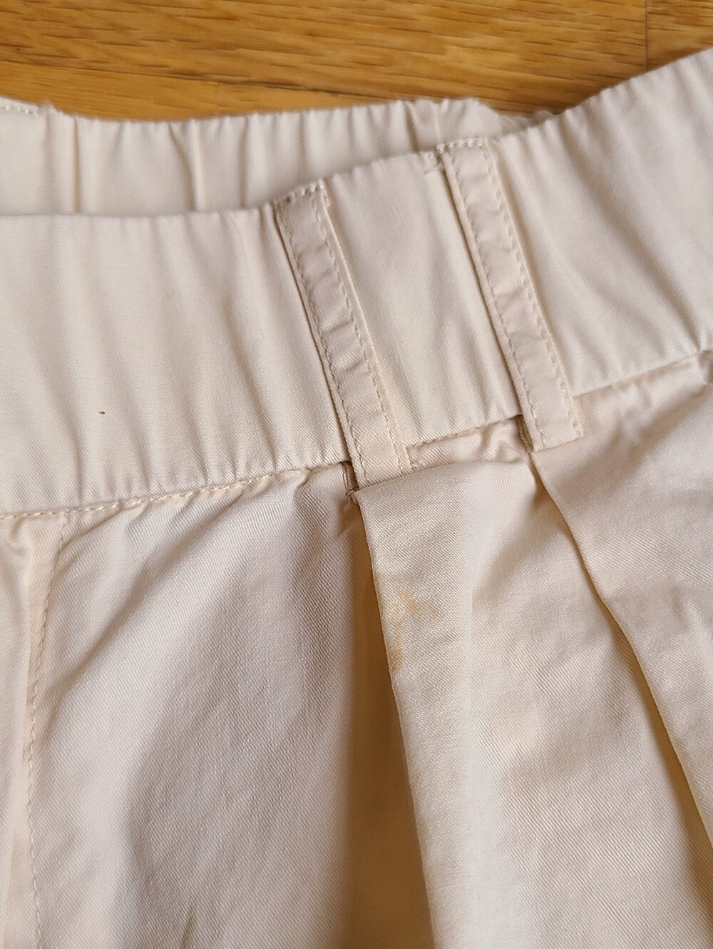 Anthropologie Mare Mare Curved Hem Wide Leg Chino Pants Small Coastal - Picture 11 of 15
